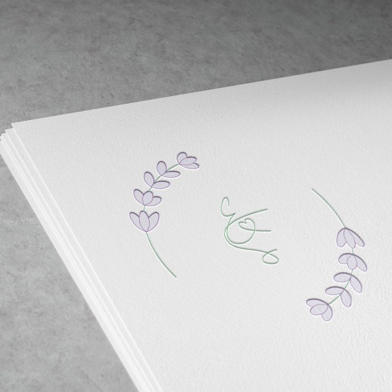 Logo auf Briefpapier
