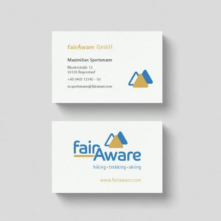 Visitenkarten Fairaware