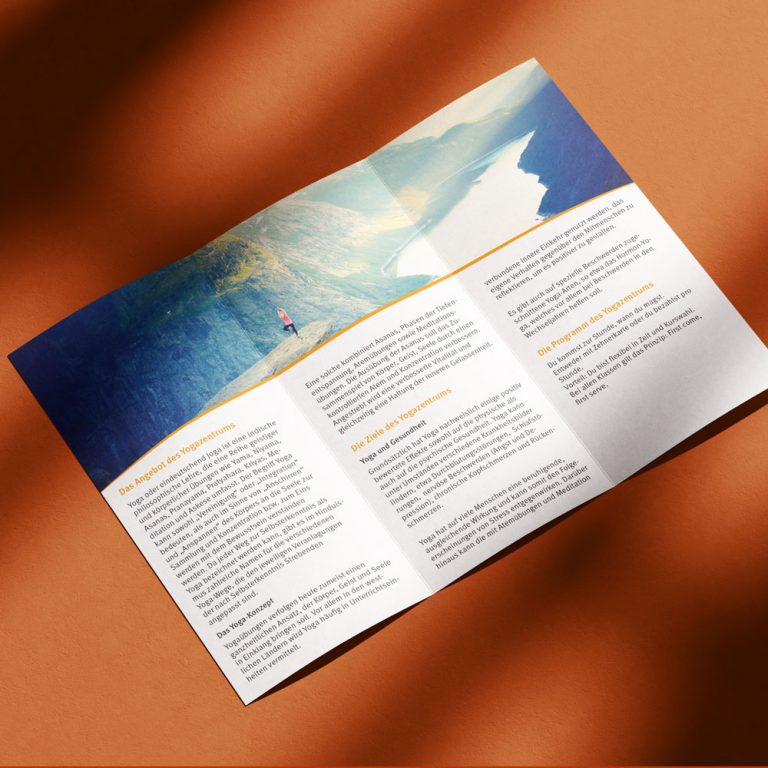 Yogazentrum Flyer Innenseiten